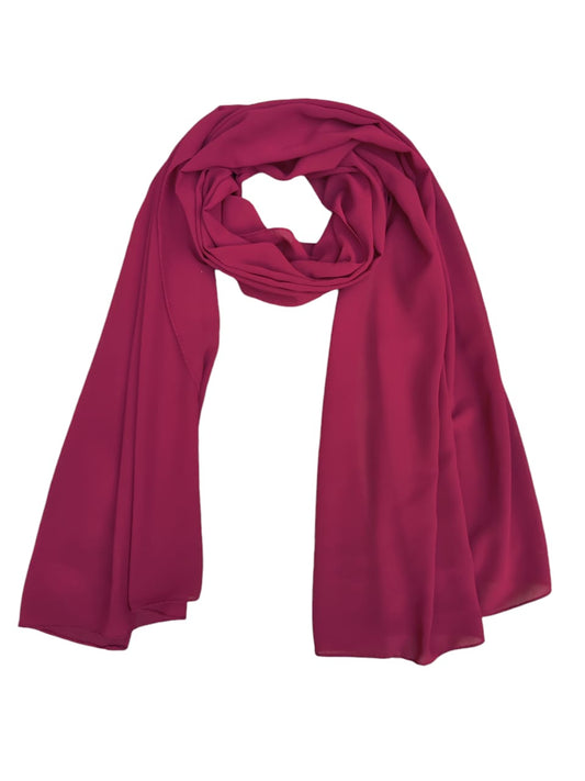 Plain Georgette - Maroon