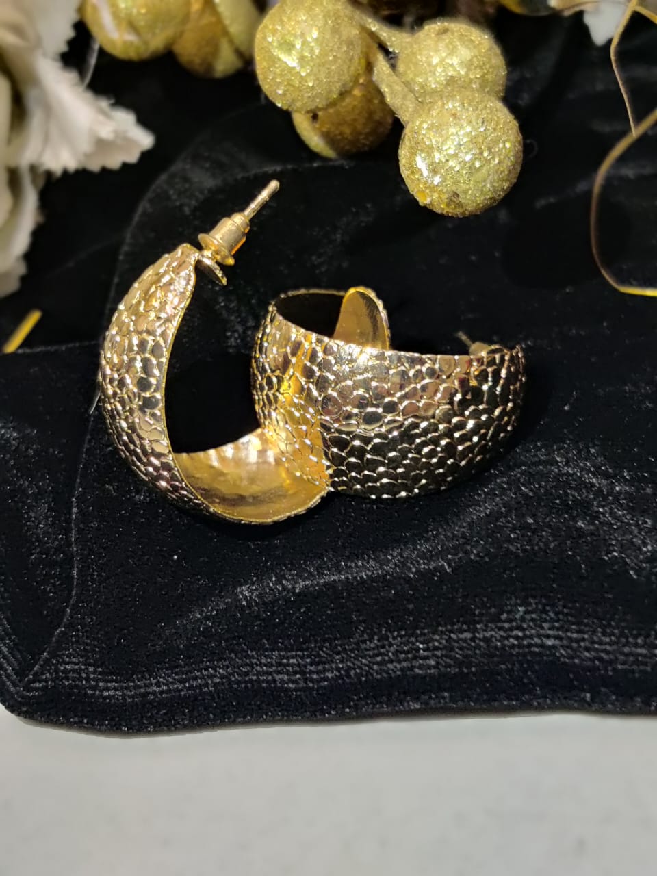 Half Moon Earring| Golden