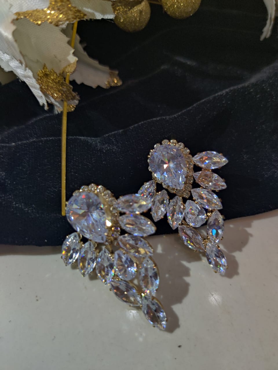 Crystal Cluster Earrings