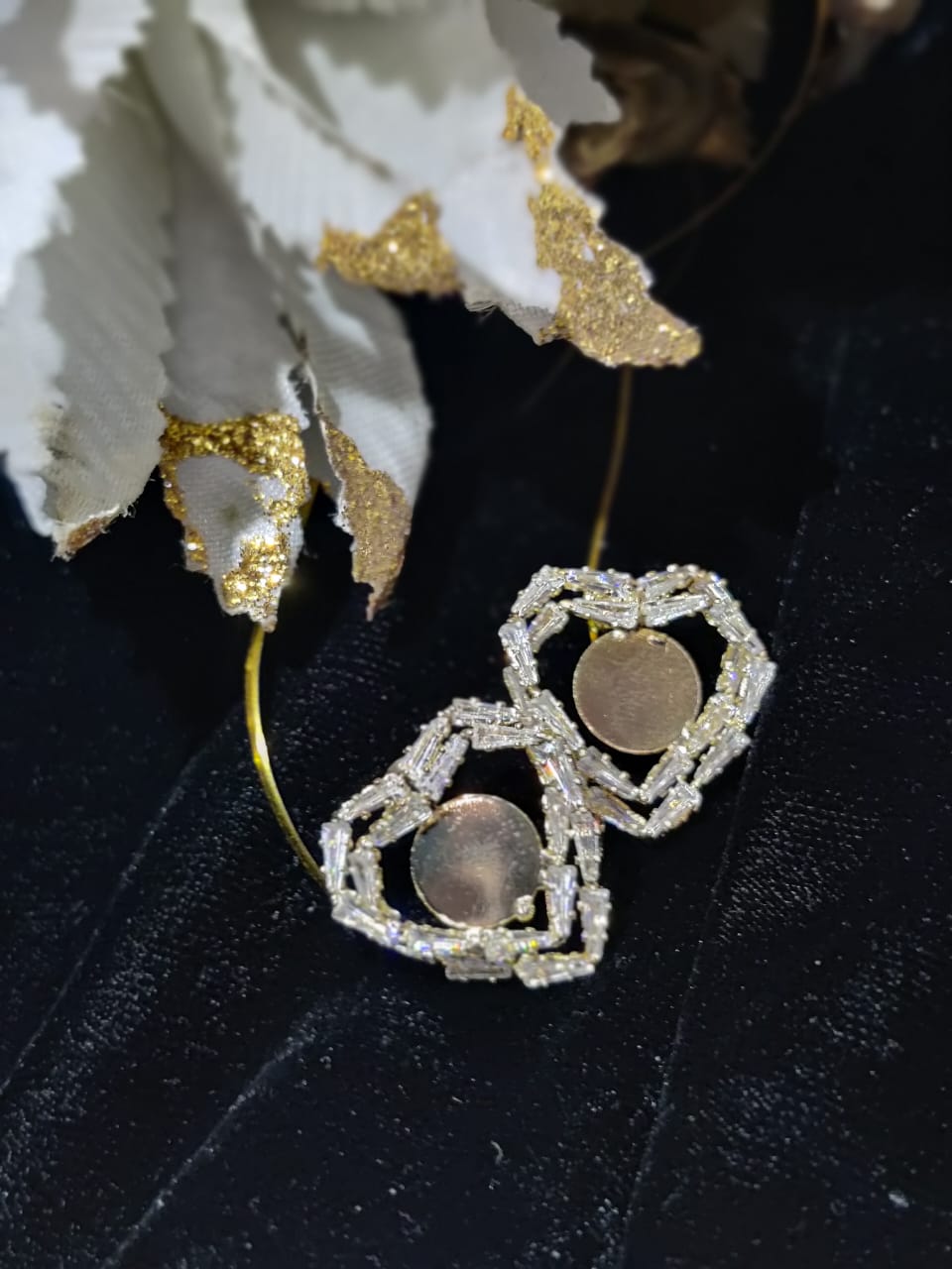 Heart Shape Earring| Golden