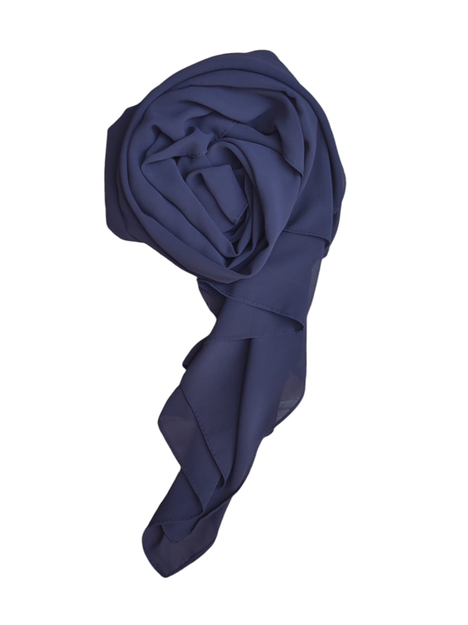 Plain Georgette- Navy